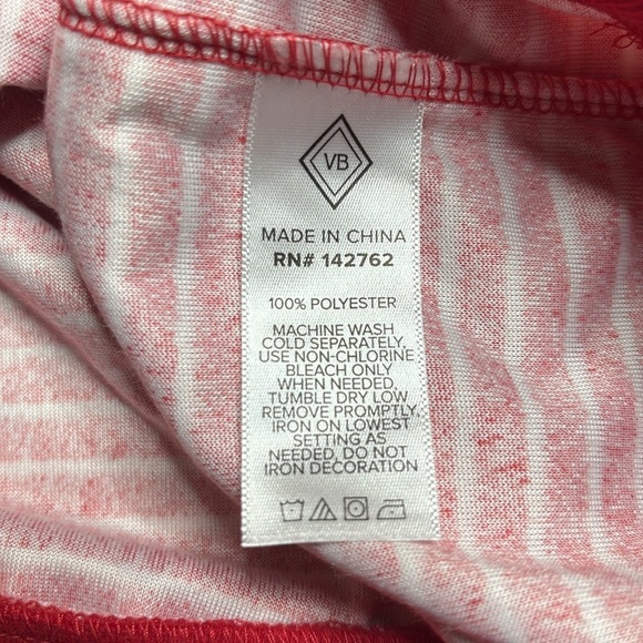 VERA BRADLEY Snow Stripe Polar Velour Pullover Hoodie Size Medium - Picture 8 of 9